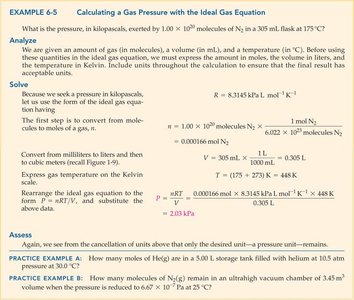 Worked example: Calculating gas pressure with the ideal gas equation