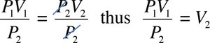Boyle's law equation rearrangement