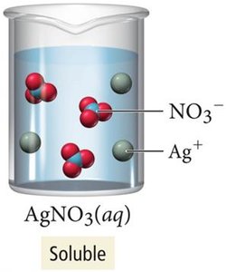 Soluble salt: AgNO3(aq)