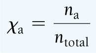 Mole fraction equation