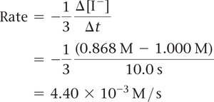 Rate calculation for I-