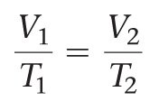 Charles's Law equation