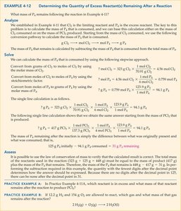 Worked example: Determining excess reactant remaining