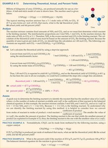 Worked example: Determining theoretical, actual, and percent yields