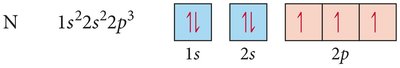 Orbital diagram for nitrogen