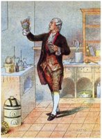 Antoine Lavoisier in his laboratory