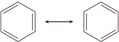 Resonance structures of benzene