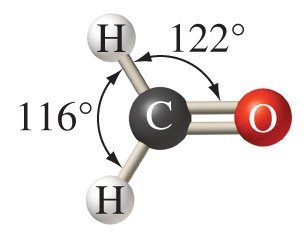 Bond angles in H2CO