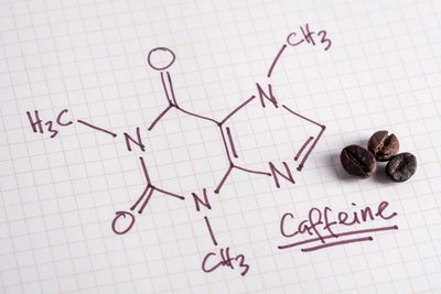 Caffeine structure and coffee beans