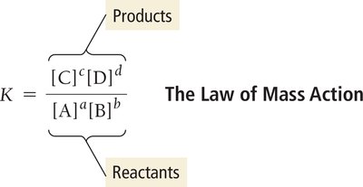 Law of mass action formula