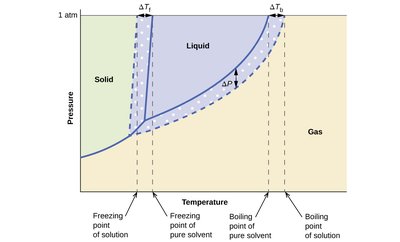 Molecular picture of boiling point elevation