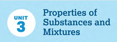 Unit 3 Properties of Substances and Mixtures