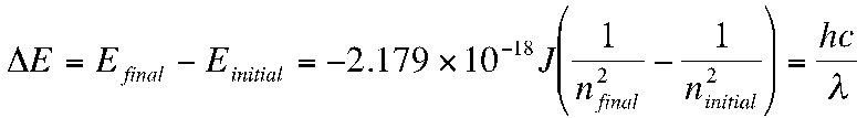 Bohr energy level transition equation
