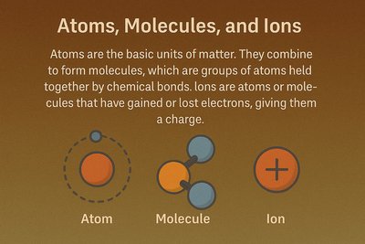 Atoms, Molecules, and Ions diagram
