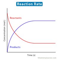 Reaction rate graph showing concentration changes