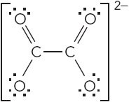 Oxalate ion structure