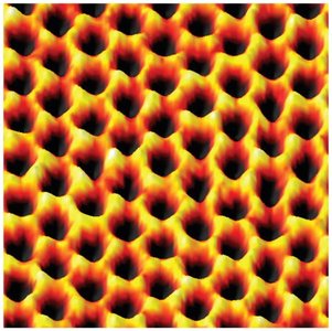 Electron micrograph demonstrating wave nature