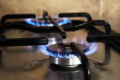 A gas burner illustrating a chemical change (combustion)