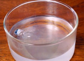 Lithium reacting with water