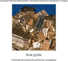 Iron pyrite, an example of a compound