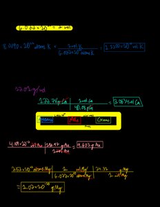 Mole-mass-particle conversion examples