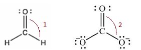 Lewis Structures of Formaldehyde and Carbonate