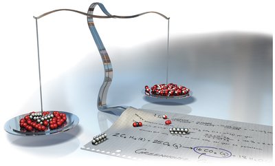 Balancing chemical equations with a scale