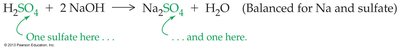 Balancing equation for sulfate