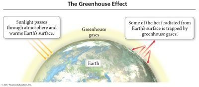 The Greenhouse Effect diagram