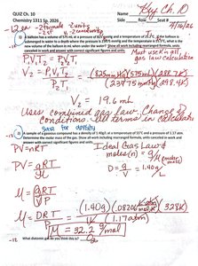Ideal Gas Law calculation and setup