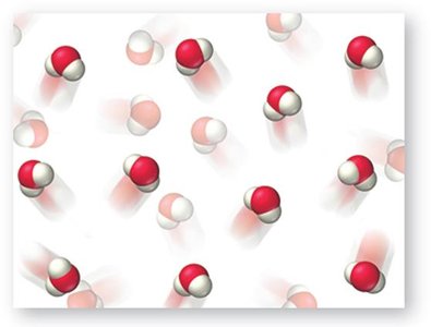 Molecular view of water vapor