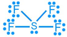 Lewis structure of SF4 (hypervalent)