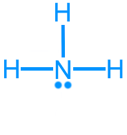Lewis structure of ammonia (NH3)