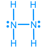 Alternative Lewis structure of hydrazine (N2H4)