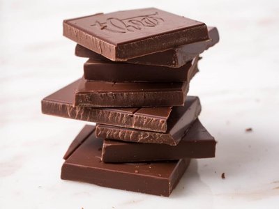 Chocolate, an amorphous solid