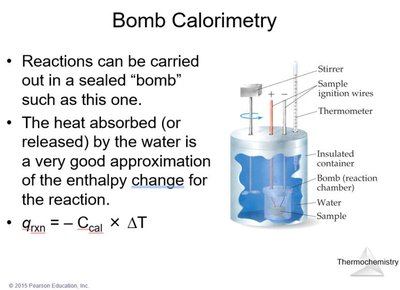 Bomb calorimetry diagram and explanation
