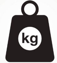 Kilogram weight representing mass