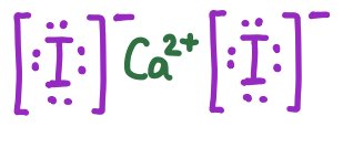 CaI2 Lewis symbol