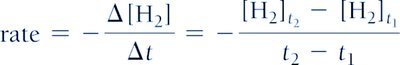 Rate expression for H2
