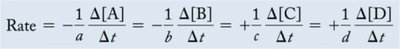 General rate expression with stoichiometry