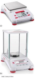 Analytical balances for measuring mass