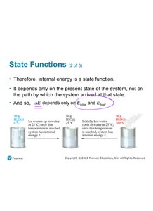 State function dependence