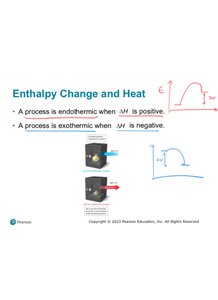Enthalpy change and heat