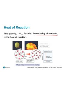 Heat of reaction explanation