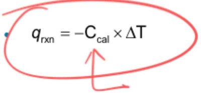 Bomb calorimeter formula
