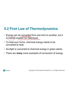 First Law of Thermodynamics