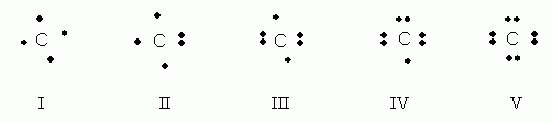 Lewis dot structures for carbon