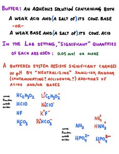 Definition and examples of buffer systems