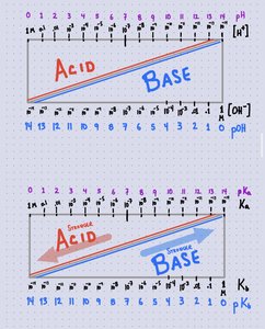 pH, pOH, pKa, and pKb scales