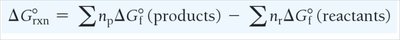 Equation: ΔS°_rxn = Σn_pS°(products) - Σn_rS°(reactants)